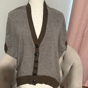 V neck button down old money  preppy cardigan contemporary casual